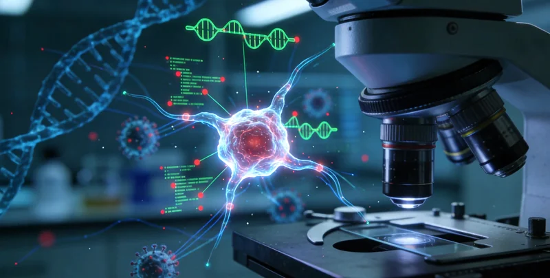 基因检测实验室内部工作场景