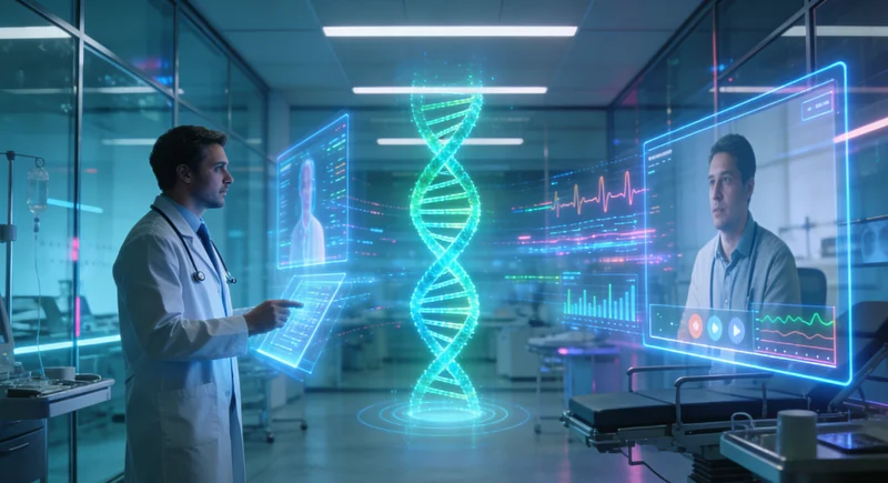 象征厦门未来精准医疗的DNA科