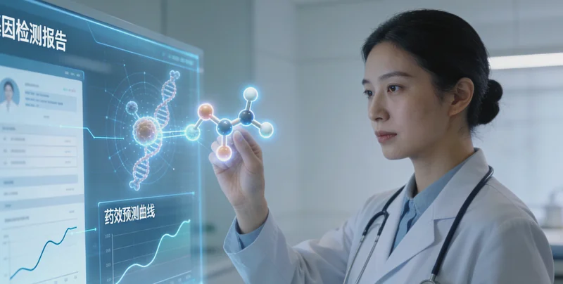 抚顺专业人士在电脑前分析基因检