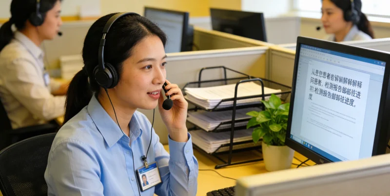 双鸭山家庭与遗传咨询师共同查看