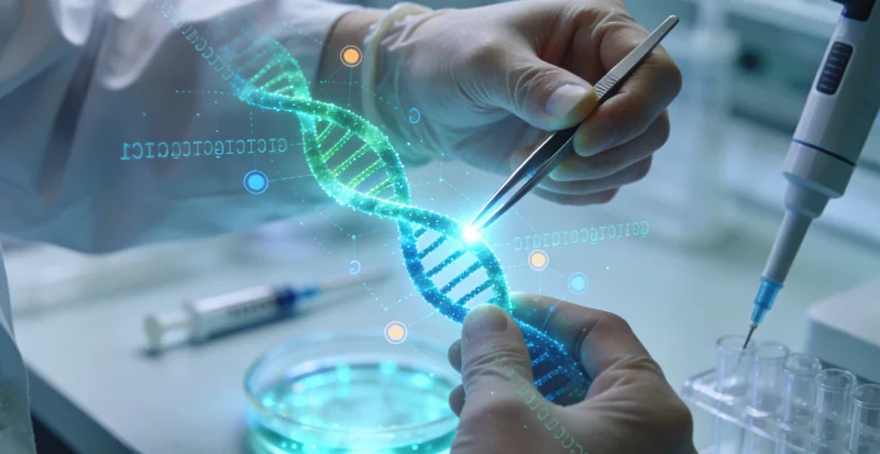 DNA双螺旋结构及基因测序数据