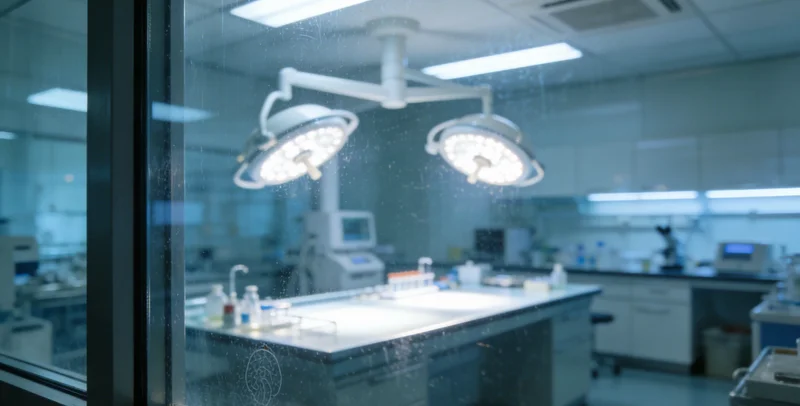 专业人员正在进行静脉采血,以及