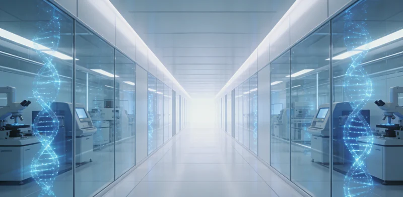 医生在诊室内，正向患者展示并解