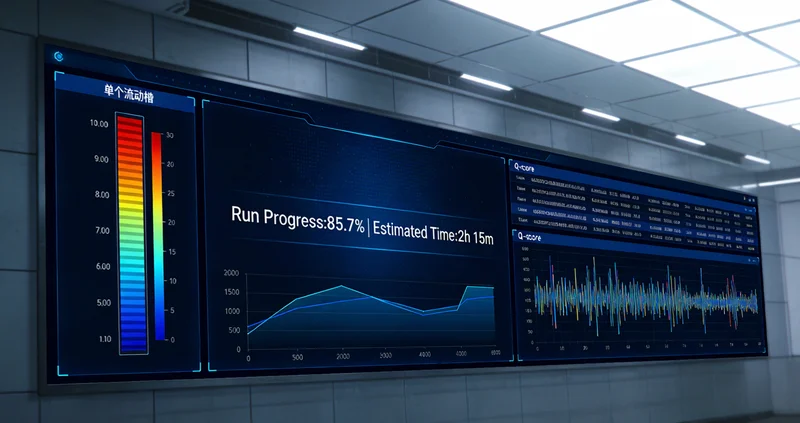 高科技基因测序实验室内部工作场