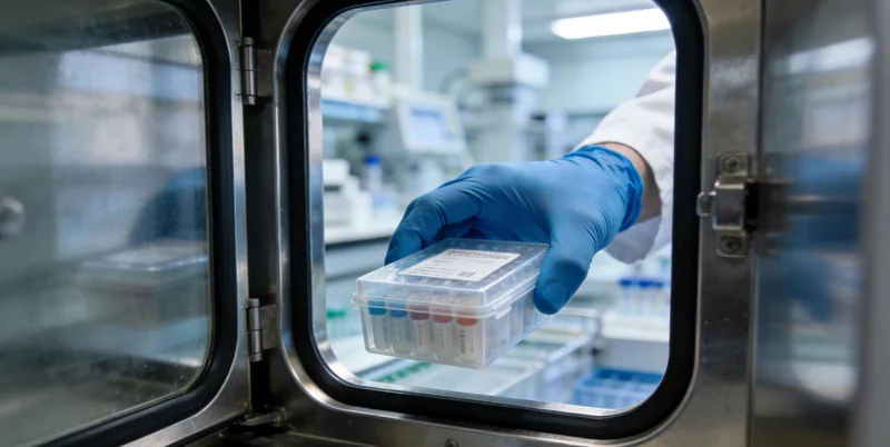 医生正在根据一份详细的基因检测