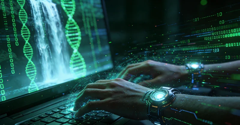 实验室技术人员正在进行基因测序