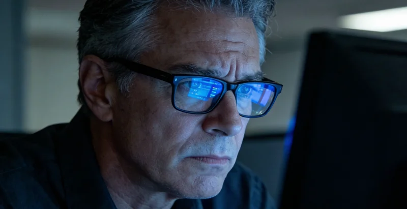 医生正在查看发热患者的检查报告