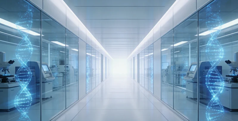 医生在诊室中，手持检测报告与患