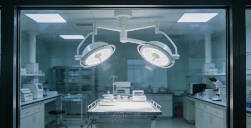 对比图：左边是传统显微镜检视图