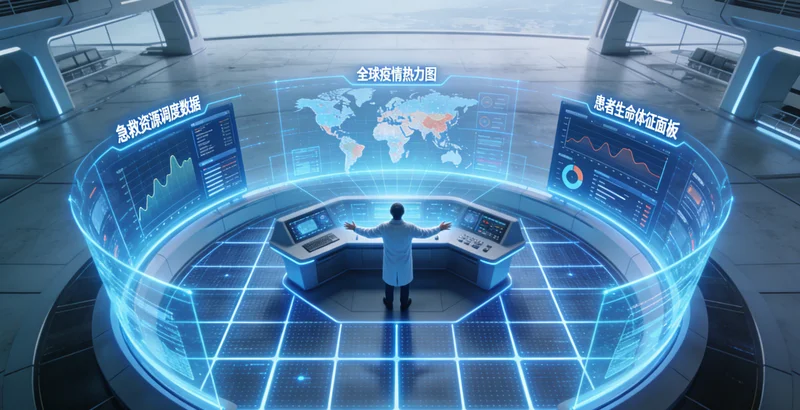 安康家庭在医院进行遗传咨询场景