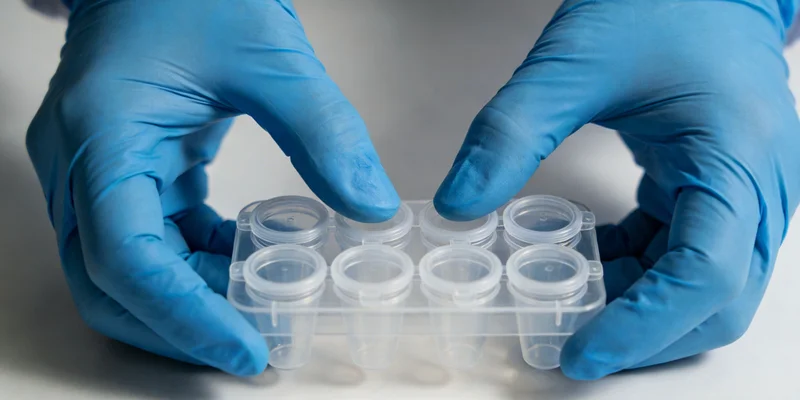 科研人员在本地的实验室内进行严