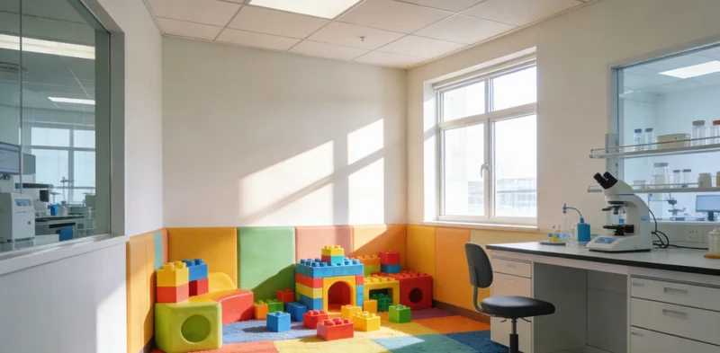 医生与患者家属沟通检测报告，以