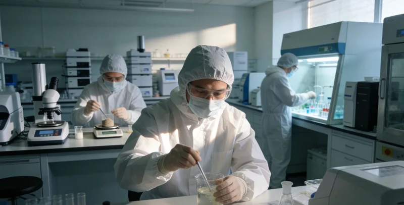 专业实验室进行PCR基因检测操