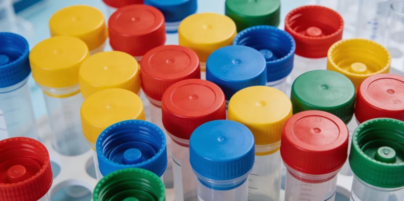 现代化医学实验室，技术人员正在