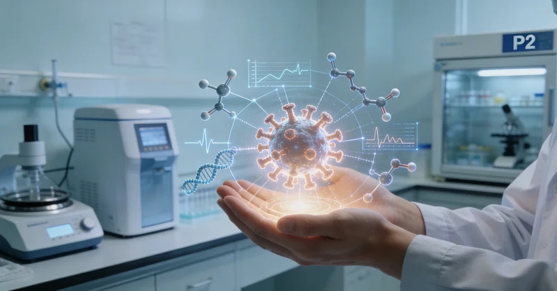 甘南家庭与医生共同查看基因检测