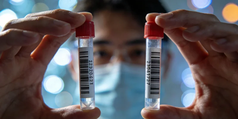 丽江古城屋顶的经典视角与发光的