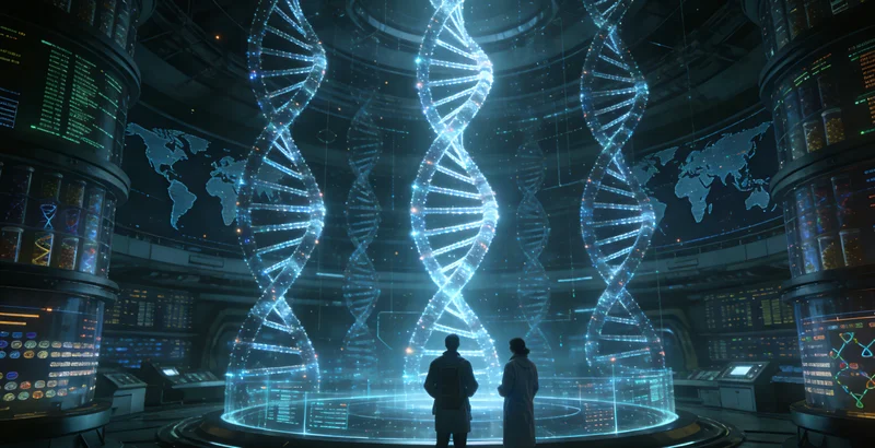 基因测序实验室内部进行DNA数