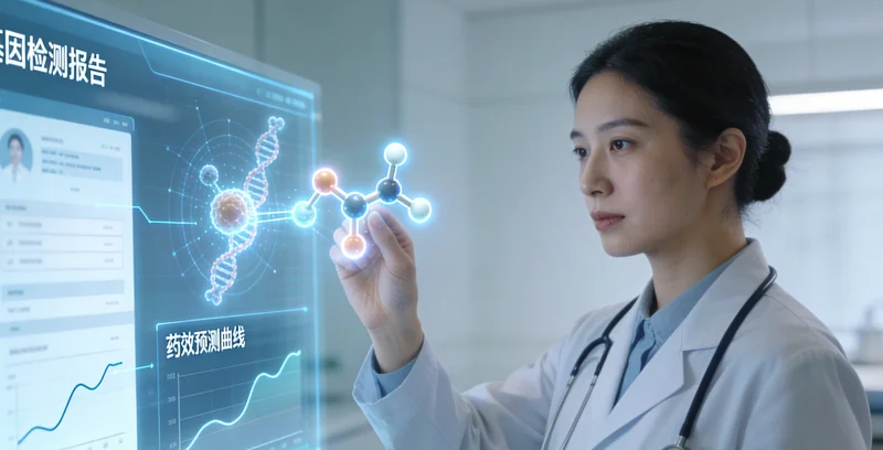 惠州家庭与医生共同查看基因检测