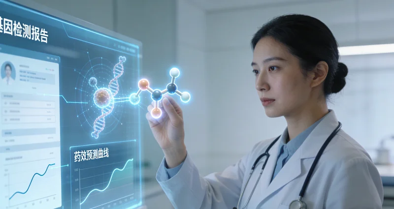 阿勒泰家庭与医生共同查看基因检