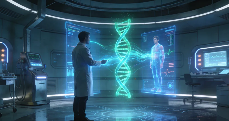 象征基因科技未来的DNA双螺旋