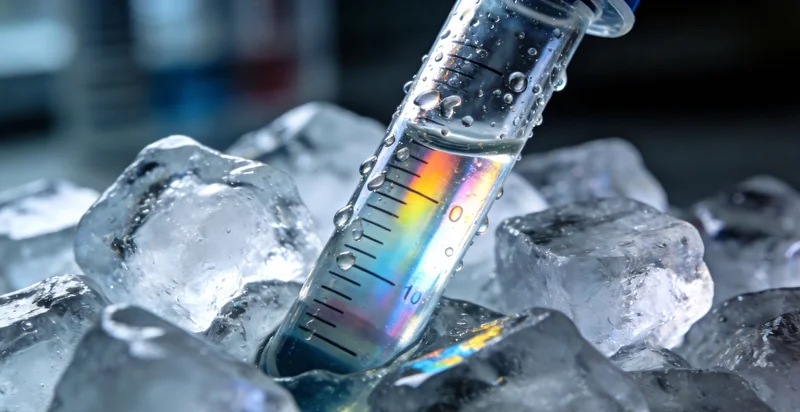 专业人员在诊所进行静脉血采样,