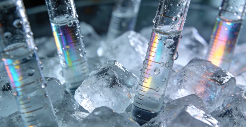 衣原体结构示意图,展示其介于细