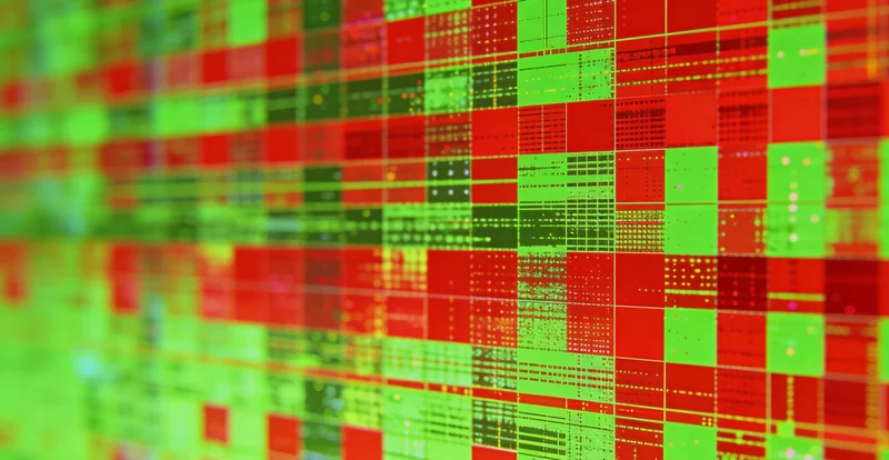 高科技基因测序仪器在工作，展现