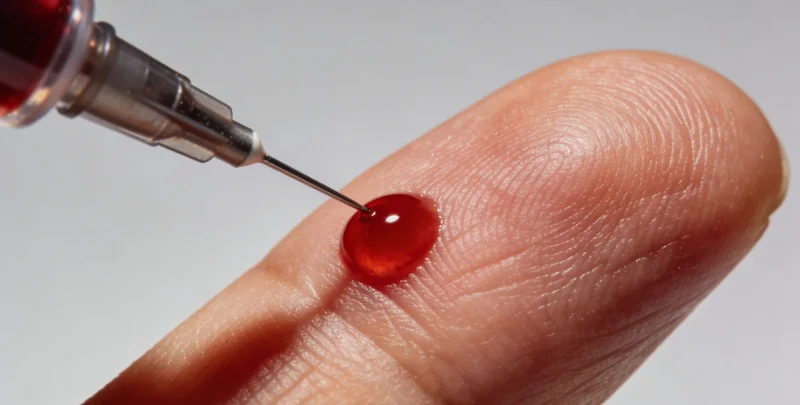 医生在诊室内向患者讲解肺部CT