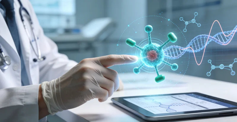 南宫女性与医生进行遗传咨询场景