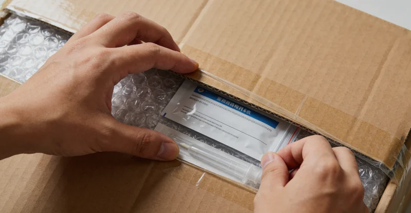 专业人员在本地服务中心进行采样