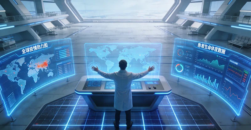 现代化基因测序实验室内部工作场