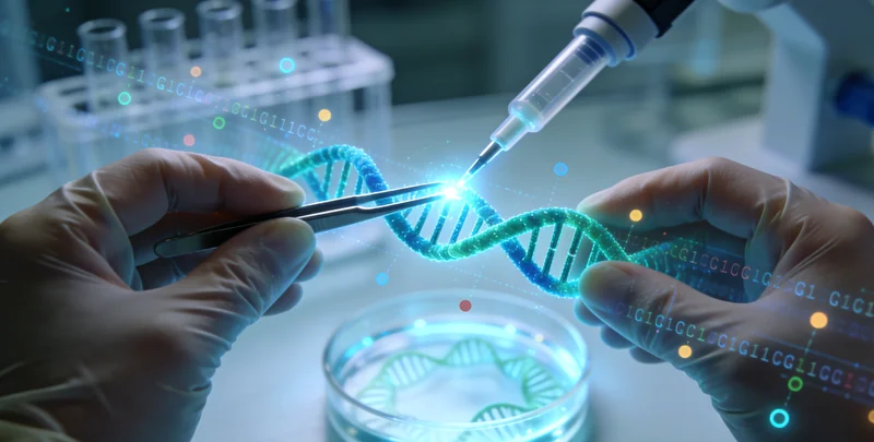 额济纳居民在医院向医生咨询基因