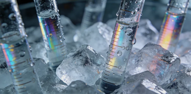 一个专业的生物样本冷链运输箱，