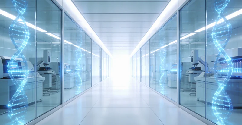 PCR检测实验室工作流程示意图