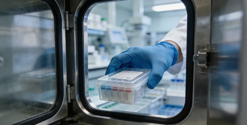 家长手持清晰的检测报告,与专业