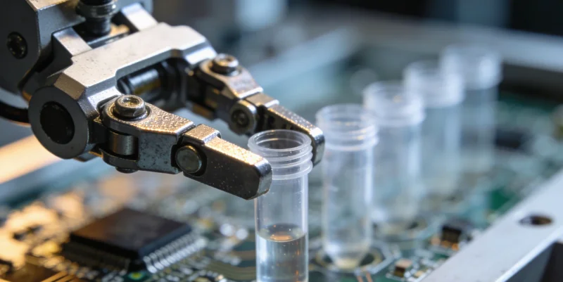 医生正在认真查看肺部CT影像,