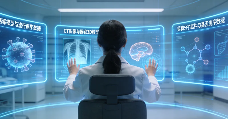 开封医生为患者检查皮肤病变