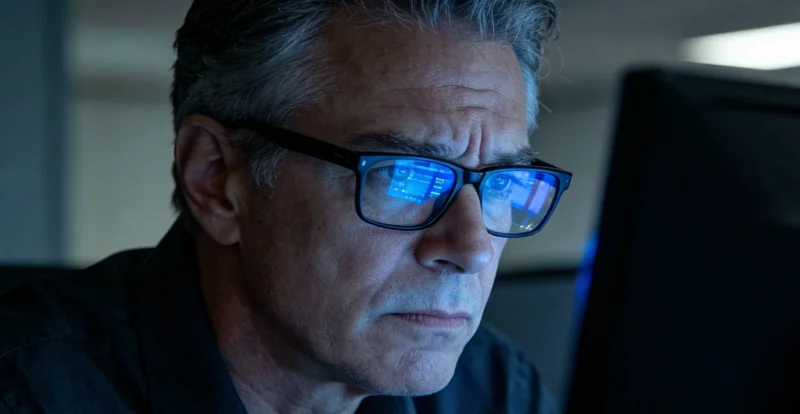 一位市民在手机上查看清晰的电子