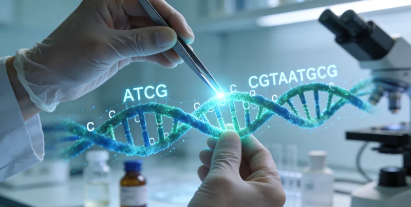 基因检测实验室进行DNA测序分