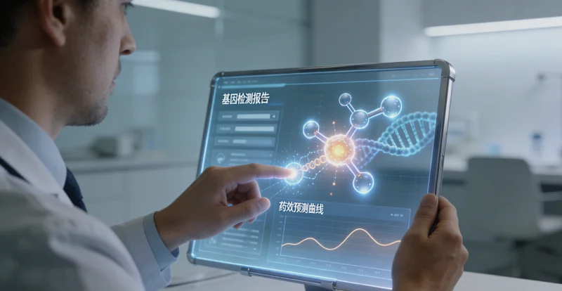 呼伦贝尔市民在医院进行基因检测