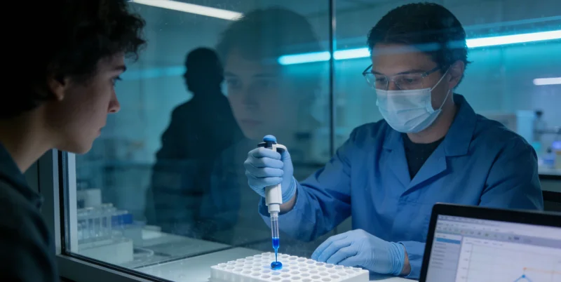 生物安全柜内进行核酸提取操作