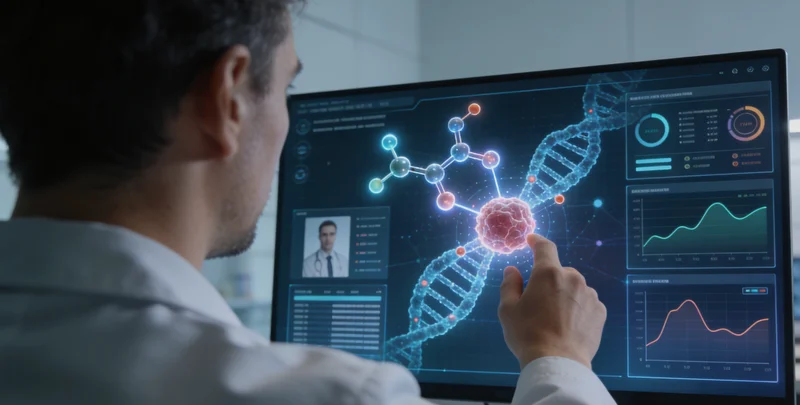 西双版纳医院病理科医生观察切片