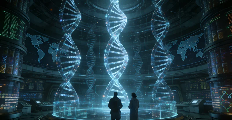 高通量基因测序仪工作示意图