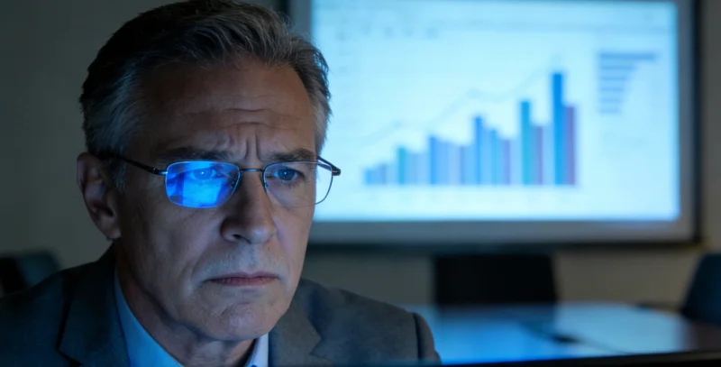 医生在办公室内，通过电脑屏幕向