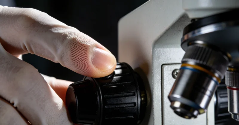 专业分析师在电脑前进行病原体数