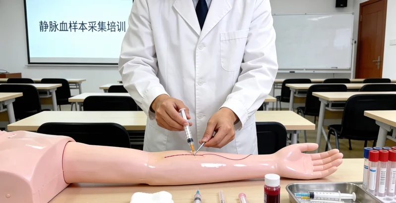 安阳护士进行静脉血采样用于基因