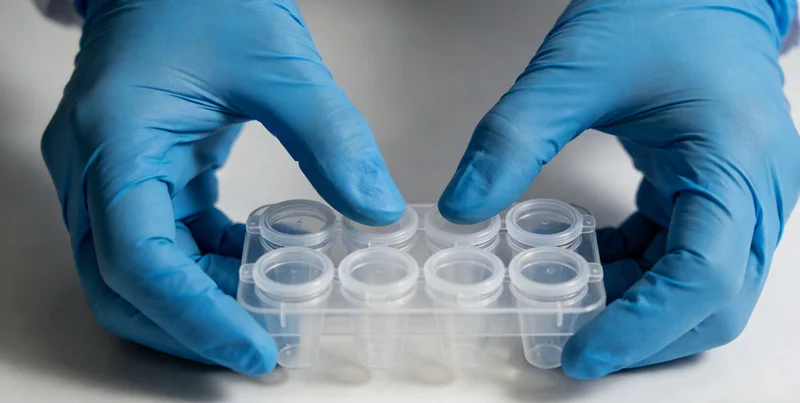 福州本地实验室的技术人员正在处