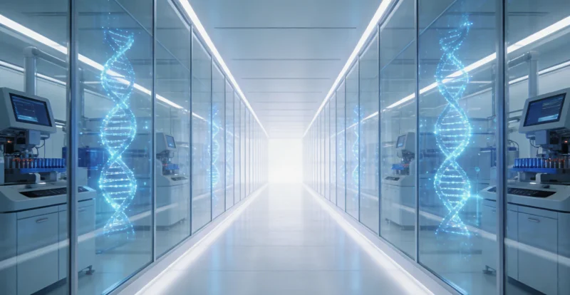 一份清晰的基因检测报告特写,重