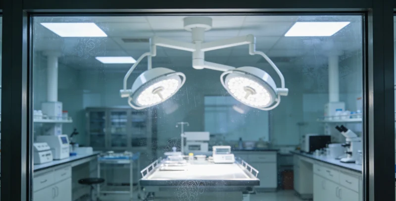 实验室技术人员正在进行严谨的样