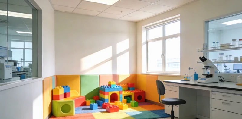 温馨家庭场景，家长与康复的孩子